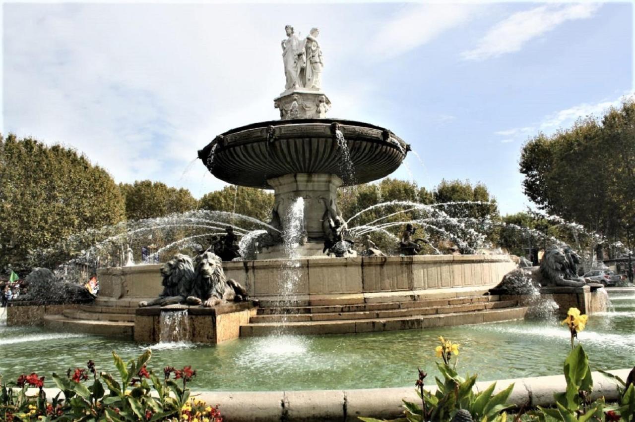 Blue Fountain Luxueux Studio Aix Centre Historique -Wifi-Smart Tv- 普罗旺斯地区艾克斯 外观 照片